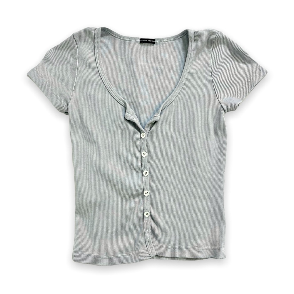 Brandy Melville Light Blue Zelly Top